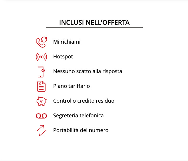 Servizi inclusi offerta iliad