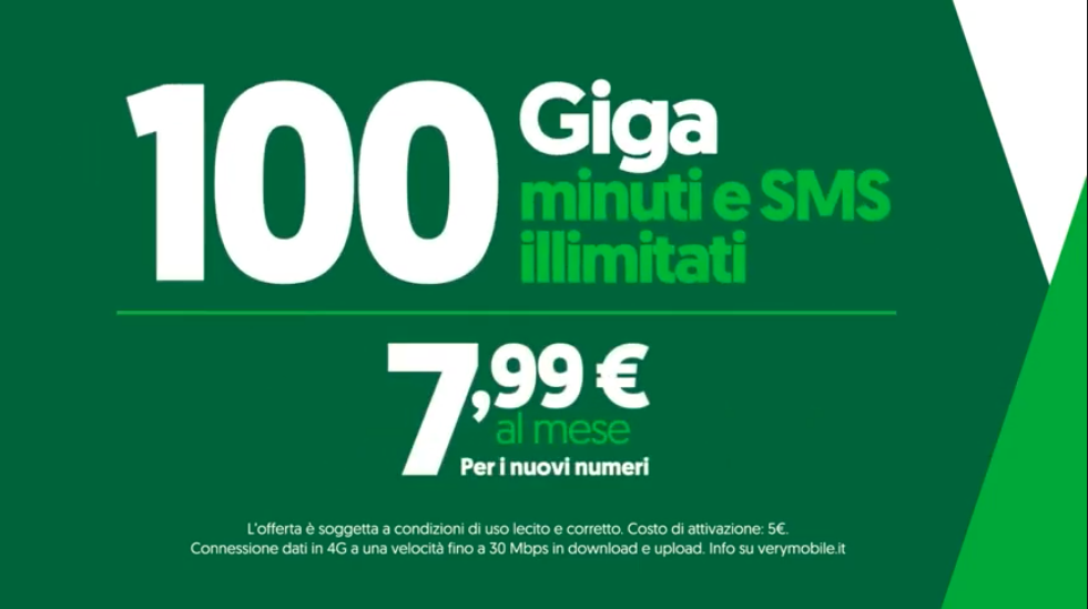 Spot Totti Very Mobile offerta