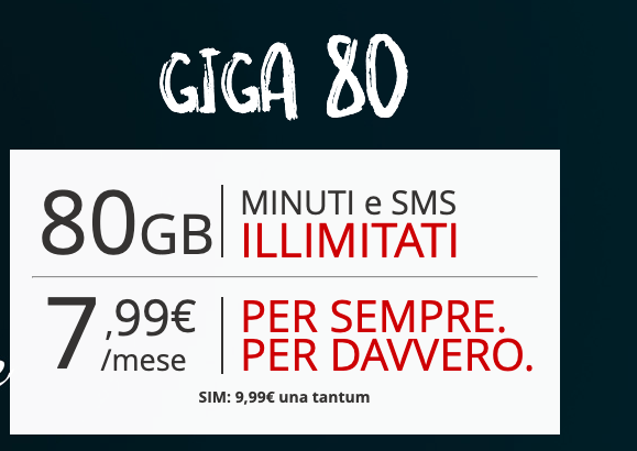 iliad 80 giga