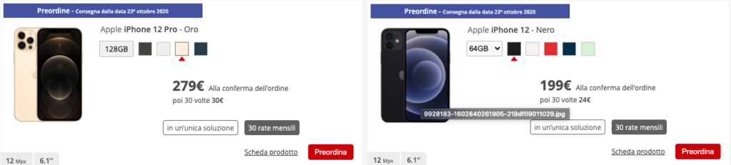 iphone 12 store iliad