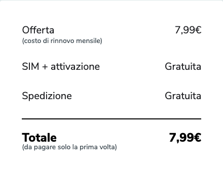 Offerta Very Mobile
